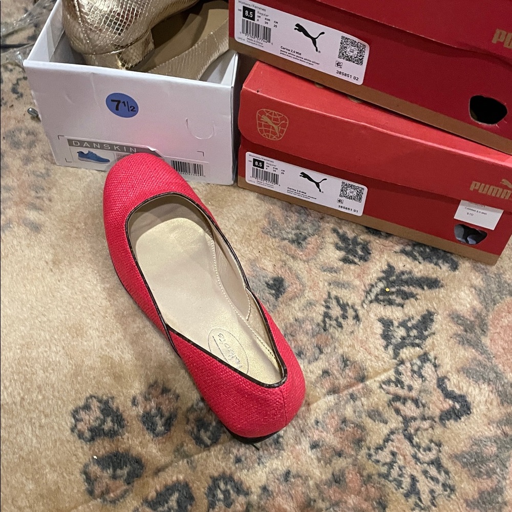 Puma Vibrant Red Ballet Flats
